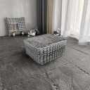 Interlocking Carpet Shaggy Soft EVA Foam Mats Fluffy Square Interlocking Carpet Tiles Protective Floor Tiles Exercise Play Mat for Children Kids Room Home Parlor Bedroom (Grey, 12 Pcs)