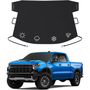 Windshield Cover for Ice and Snow | 600D Upgraded Heavy Duty Oxford Fabric | Car Snow Cover for Car, Truck, SUV, Van, MPV | Protection from Snow, Ice, Frost | Winter Car Accessories (71"X48")
