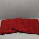 Bathroom Rugs Chenille Bath mat 2 Piece Set, Super Absorbent, Strong PVC Non Slip Backing, Bath mats for Bathroom, Plush Shaggy, Thick, Machine Washable, Bathtub, Toilet.(Red)