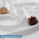 2 Pack Water-Repellent Fabric Shower Curtain Liner - Hotel Quality Machine Washable, 3 Heavy-Duty Magnets with Rustproof Grommets & Weighted Hem, Standard Size 72x72in White
