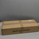 Hardwired Picture Light for Wall, 24 Inch Modern Brass Dimmable Frame Light with Adjustable Swing Arm, 3CCT LED Art Display Light for Paintings,120 Volts Gallery Wall Light, Hallway Vanity Light, 8W (Gold)