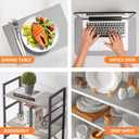 Light Gray Shelf Liners for Kitchen Cabinets Refrigerator Liners Waterproof & Oil-Proof Kitchen Cupboard Liner Drawer Mats EVA Material Non Adhesive Fridge Liner for Shelves 23.6 x 78.7 Inches