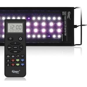 hygger Advanced Remote Control Aquarium Light Customizable Full Spectrum Fish Tank LED with DIY, Default & Weather Mode Freshwater Planted Tank