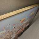 Large Framed Wildflower Wall Art, Vintage Flower Botanical Wall Decor, 32"L x 16"W