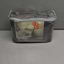 Luxury Split Head King Size 4 Piece 100% Egyptian Cotton 1000 Thread Count Split Top Sheets for Sleep Number Bed Flex Head King 34" Top Split Sheets to fit Upto 18" Deep Mattress - Dark Grey Stripe