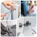 Flexible Drill Bit Extension, 11.7 inch Super Bit Screwdriver Extension, 1/4 Hex Shank Bendable Drill Bit Extension for Tight Spaces, Home Repairs (2 Pack)