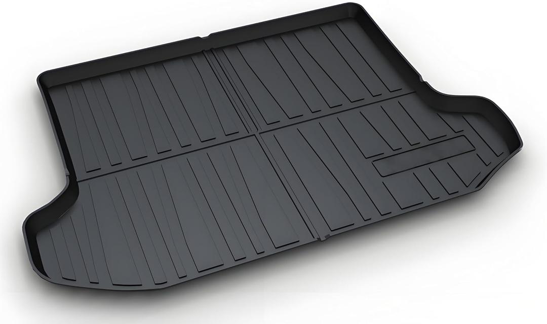 RAV4 Cargo Mat - All-Weather Trunk Tray Floor Mat Compatible with 2006-2012 Toyota RAV43D Custom-Fit Waterproof Non-Slip Durable Odorless Raised-Edge TPO Accessories