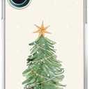 Watercolor Christmas Tree Phone Case Compatible with iPhone 16, Aesthetic Christmas Phone Case for iPhone 16, Cool TPU Shockproof Case Cover