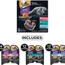 Sheba Perfect Portions Wet Cat Food Pate with Sustainable Salmon, Signature Seafood Entree, and Tender White Fish and Tuna Entree Variety Pack, 2.6 oz. Twin Pack Trays (24 Count, 48 Servings) (EXP 03/31/28)