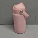 Stainless Steel Water Bottle, 12 oz, Leak-Proof, with Straws Lids, Pink