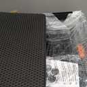 Extra Large Stainless Steel Litter Box with Lid, High Sided Enclosed Metal Cat Litter Pan, Dog Proof Front Entry Top Exit, Odor Control Easy Clean Leak Proof, Includes Mat, Scoop & Step, Black