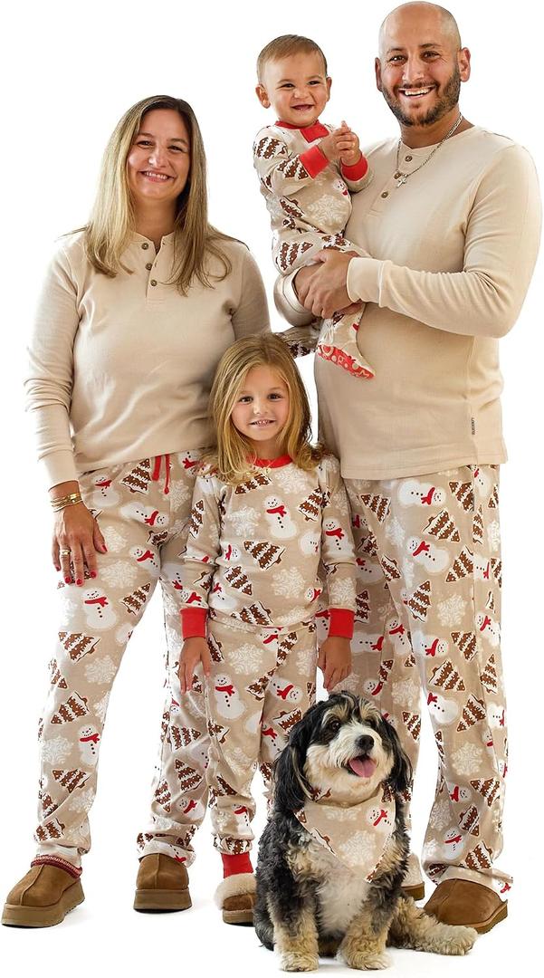 Butterblu Family Jammies Matching Holiday Christmas Pajama Sets | GOTS Certified Organic Cotton for Baby, Toddler, Kids, Adults, and Pets, with Pockets, Perfect for Family Photos