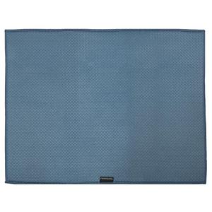 Frigidaire Grant Polyester Dish Drying Mat,Kitchen Counter, Machine Washable,Polyurethane Interior, 18in W x 24in L-Denim