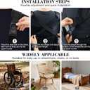 Wheelchair Harness for Adults Secure Seat Belt and Torso Support Vest for Elderly or Disabled, Adjustable Straps Prevent Sliding Provides Full Body StabilityBlack