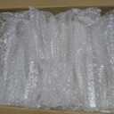 GuanQiao 24Pack Plastic Champagne Flutes, 6oz Clear Square Disposable Toast Glasses, Heavy Duty Shatterproof Recyclable Wine Glasses for Party Wine Tasting Wedding New Years Eve Party Supplies