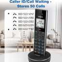 VTech LS6331 Expandable Cordless Phone with DECT 6.0 Desk/Wall Mountable Transmitter, Bluetooth Connect-to-Cell, Full Duplex Handset Speakerphone, Landline Phone with Smart Call Blocker