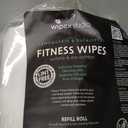 Wipex Gym Wipes Dispenser Refill, 1400 Count (2 Rolls x 700), Premium Thick Gym Equipment Wipes, Lemongrass Scent, 8” x 12” Fitness Cleaning Wipes