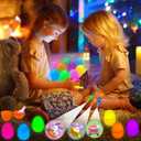 Easter Party Favors for Kids 24 Pack, Easter LED Light Up Finger Lights Easter Basket Stuffers for Kid Boys Girls Easter Egg Hunt Filling Treats Easter Basket Stuffers Easter Party Favor