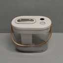 DIGIX Rechargeable Portable Humidifier-Smart Display,Night Light,Easy Clean,1.4L Small Humidifiers for Bedroom Baby, Personal Mini Humidifier for Travel Home Plants,3 Mist Modes, Auto Shut-Off (White)