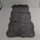 Large Dog Door Mat for Muddy Paws, 22x47 Absorbent Dirt Trapper Long Door Mat, Non-Slip Washable Mud Mat for Dogs, Polyester Microfiber Soft Pet Rug Mat for Entryway, Mud Dog Paws, Patio (Gray)