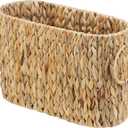 Toilet Paper Storage, Water Hyacinth Bathroom Toilet Paper Basket for Storage, Toilet Paper Holder Wicker Basket for 6 Mage Rolls, Bathroom Accessories Organizer