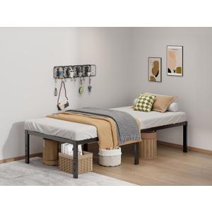LUMUNANCE Metal Bed Frame Twin XL Size - 16 Inch Heavy-Duty Platform Bed Frame No Box Spring Needed, Easy Assembly, Noise-Free, Sturdy Mattress Foundation, Underbed Storage Space