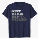 Popop Man The Myth Legend T-Shirt, XL