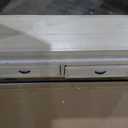 Martin Svensson Home Solid Wood Sofa Console Table, Cream White with Brown Top