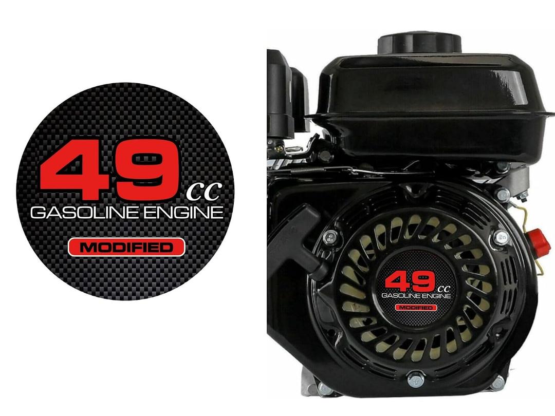 4 x 2Pcs 49cc Modified Pull Starter Sticker - for Predator 212 Engine for Coleman BT200X CT200U KT196 Baja MB200 Performance Parts Go Kart Mini Bike for Honda 196cc 224cc 200cc Engine