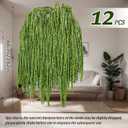 Suncalla Forest Green Spring Natural Dried Amaranthus Hanging Flowers Amaranthus Artificial Flowers for Wedding Arch Bouquet Floral Garland Wall Home Decoration (23 Inch,12 Pcs)