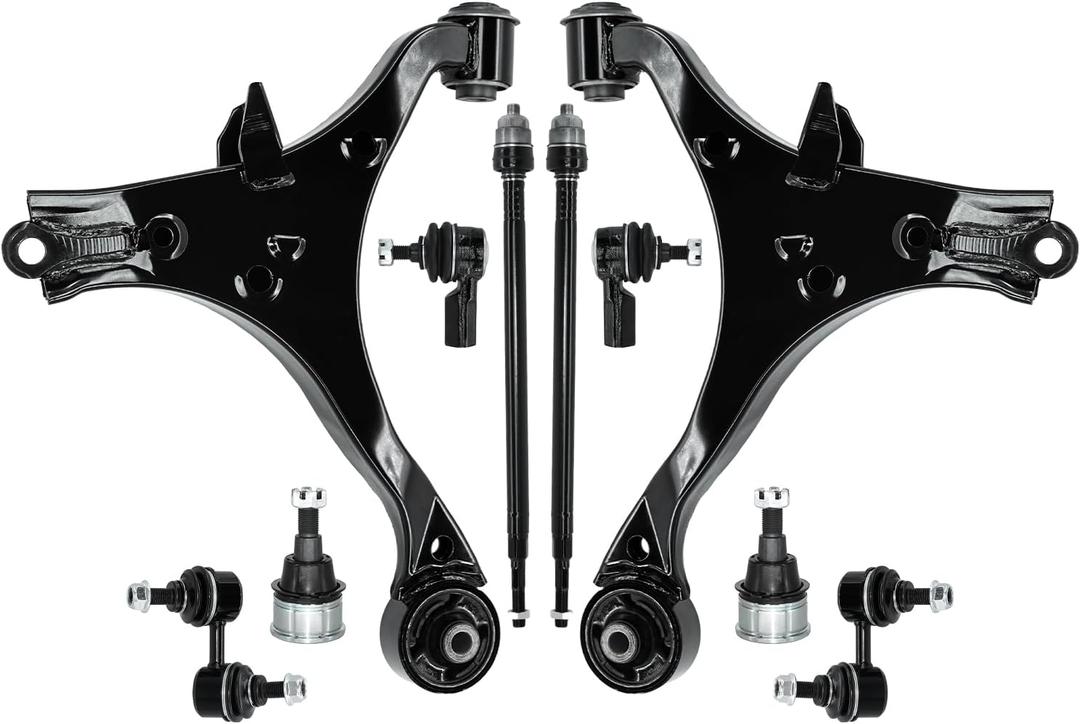 Control Arm, Replacement For Front Lower Control Arm With Ball Joint Sway Bar Tie Rod Compatible With 2001-2005 Honda Civic - 10 Pcs