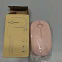 Unipows Wireless Mouse - 2.4G Slim Portable Computer Mouse with Nano Receiver, Less Noise Mobile Optical Mice for Notebook, PC, Laptop, Computer, Mac (Pink)