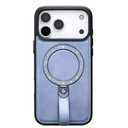 Bullroye for iPhone 17 Pro Max Case Leather Glitter | iPhone 17 Pro Max Leather Case with Sparkly Shiny Stand Cute Women | Fits for MagSafe (Sky Blue, IP17 Pro Max)