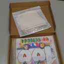 Suncalla 12 Sets DIY 100th Day of School Iron on Decals Craft Kit with Patches Buttons Machine Ice Cream Caterpillar T Shirt Dot Stickers for Kids DIY Art School Party Activity Creative Supplies