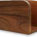 Acacia Wood Napkin Holder for Table, Wooden Napkin Holders for Kitchen, Standing Napkin Dispenser for Kitchen Dining Room Party Use, Kitchen Table Decor (Acacia 5.5"D x 2.5"W x 4"H)
