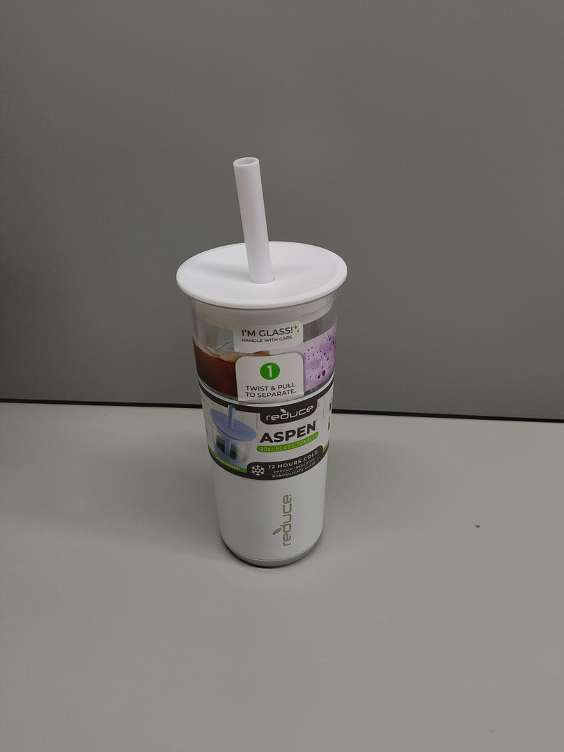 DI Reduce 20 oz Aspen Glass Tumbler White