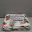 H.VERSAILTEX Dining Chair Covers Christmas Decorations Chair Cover Water Resistant Chair Cover for Dining Room Set of 4 Parson Chair Slipcovers Washable Chair Protectors Covers,Red Poinsettia/Beige