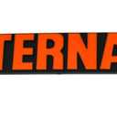 1x International Emblem Hood Side Car Badge Nameplate Logo Compatible with International Truck (Orange)