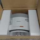 2-in-1 Heater Fan Combo, Portable Cooling Desk Fan with 60 Oscillation for Indoor Use, 1500W Portable Space Heater for Bedroom Office, Tip-Over Protection,Valentines Day Gift (Classic White)