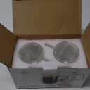 Double Walled Glass Coffee Mugs 16 OZ, Borosilicate Glass Coffee Cups Set of 2 with Spoons, Insulated Clear Coffee Mug for Hot Beverages, Cappuccino, Latte, Tea Bag.