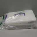 IRIS USA 9 Qt. Plastic Craft Storage Container Bins with Lids, 1 Pack, Small Art & Office Supply Organizer Tote, Sensory Bins & Boxes for Home & University, Latchable, Stackable, Portable, Clear