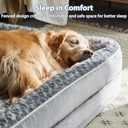 WNPETHOME Dog Beds for Large Sized Dogs, Washable Orthopedic Dog Couch Sofa Bed with Waterproof Lining & Non-Skid Bottom for Pet Sleeping