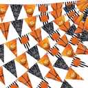 5 Pcs Basketball Pennant Banners Basketball Themed Party Decorations Flag Garland Bunting for Party Supplies Birthday Party Home Outdoor Hanging Decoration