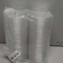 Clear Plastic Cup Lids, Fits 12, 16, 20 Ounce Cups  100 Count  Durable, Leak-Proof & Eco-Friendly | Perfect for Beverages, Iced Coffee, Smoothies & More, (cups not included)