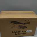 Reversible Cat Scratcher Bed, Large Scratching Board for Indoor Cats - Cardboard Pad & Durable Cat Scratcher Lounge Hammock Furniture, Natural Wood Color