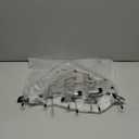 TOPIA HANGER 4 Tier Metal Skirt Hangers for Women, Pants Hanger Space Saving with Adjustable Clips, Gain 70% More Space, Non Slip Grip for Slacks, Trousers, Shorts, Jeans, Towels, Black, 2-Pack, CT20B