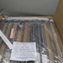 Cumbor 29.7-57" Extra Wide Baby Gate for Stairs, Mom's Choice Awards Winner-Dog Gate for Doorways, Pressure Mounted Walk Through Safety Child Gate for Kids Toddler, Tall Pet Puppy Fence Gate, Brown