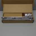 Industrial Curtain Rods 18 to 88 in,Blackout Curtain Rod,Adjustable Length,1 in Diameter Pipe,Wall or Ceiling Mounted,for Bedroom and Living Room (Antique Silver 18 to 88)