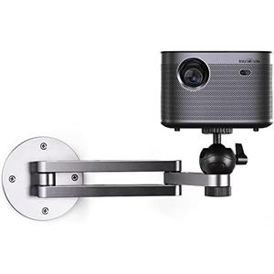 Blanou Foldable Projector Wall Mount Aluminum Alloy Adjustable Projector Stand Wall Mount for Projector Universal Projector Mount Projectors Bracket with 360° Rotating