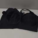 Vertvie Jelly Bras for Women Plus Size Minimizer Soft Wireless Push Up Bra Full Supportive Older Lift Back Coverage Bralette (40DD, Black)